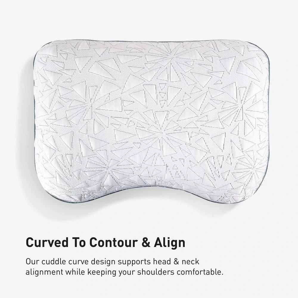 Bedgear Storm 1.0 Cuddle Curve Performance Pillow Cooling Side Sleeper White